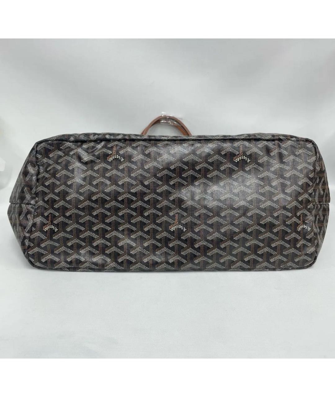 GOYARD Коричневая кожаная сумка тоут, фото 5