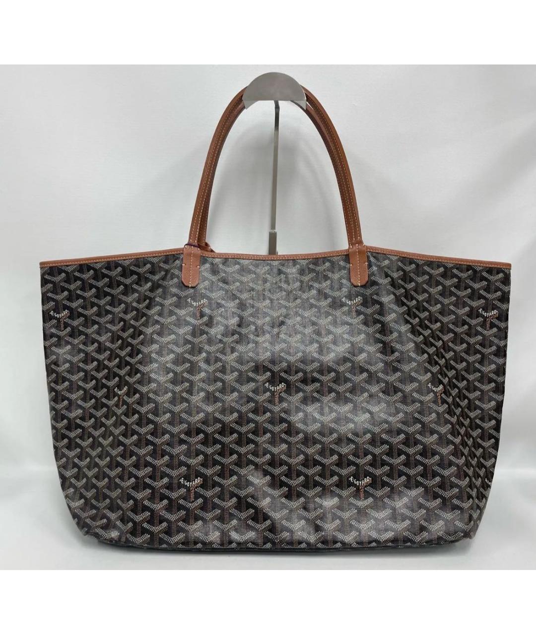 GOYARD Коричневая кожаная сумка тоут, фото 3