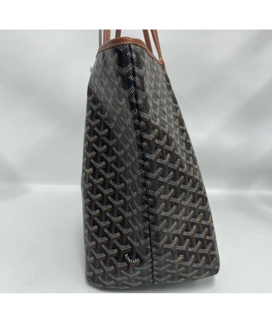 GOYARD Коричневая кожаная сумка тоут, фото 4