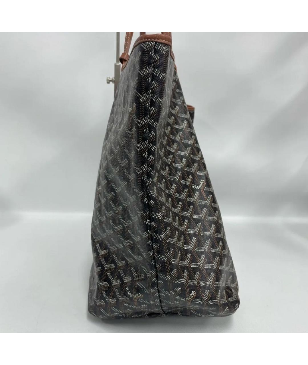 GOYARD Коричневая кожаная сумка тоут, фото 2