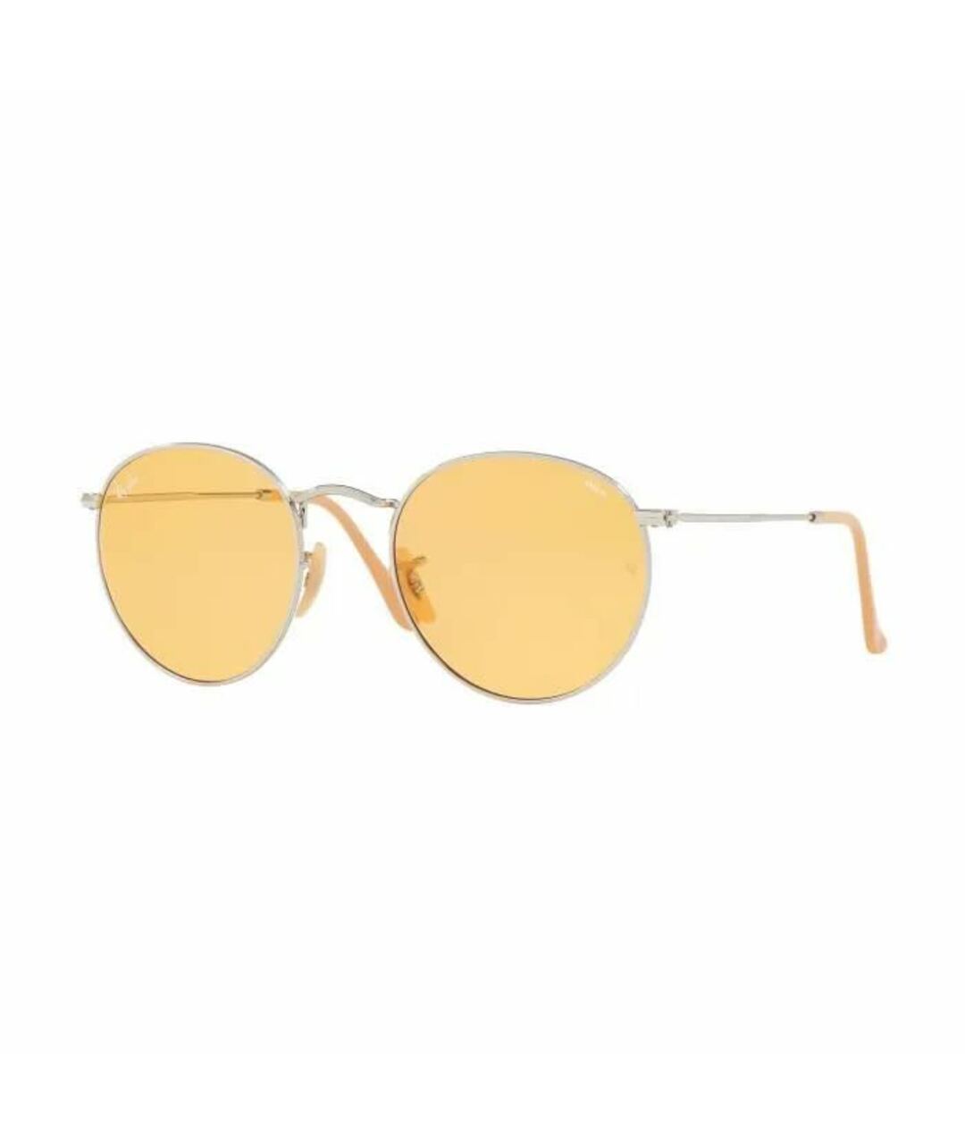 RAY BAN Желтые металлические солнцезащитные очки, фото 1