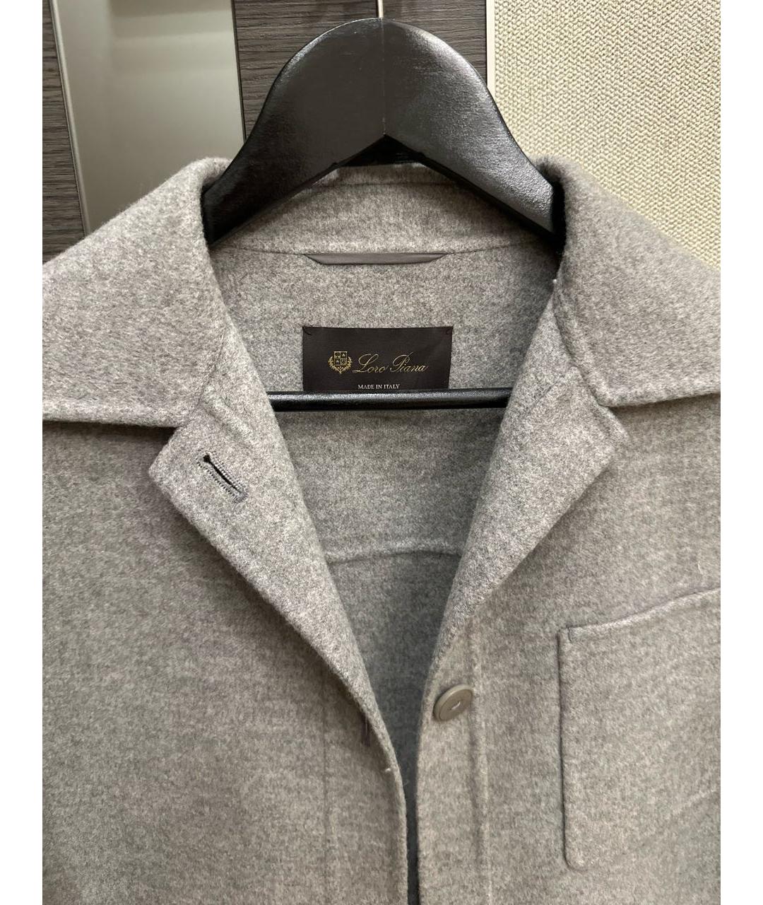 LORO PIANA Серый кашемировый жакет/пиджак, фото 3