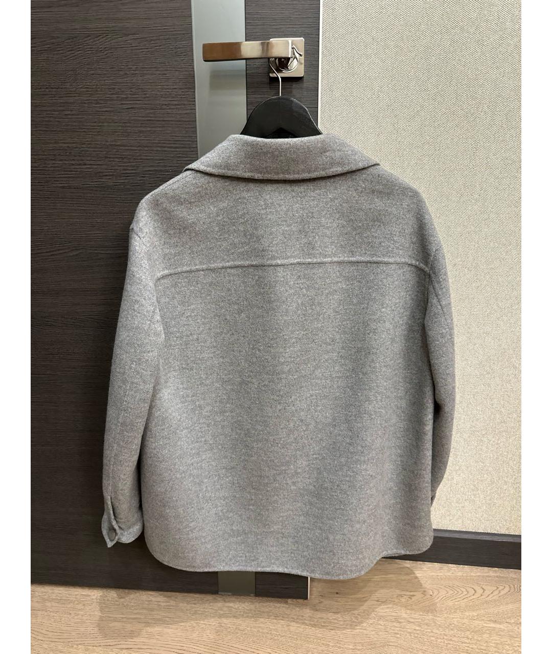 LORO PIANA Серый кашемировый жакет/пиджак, фото 2