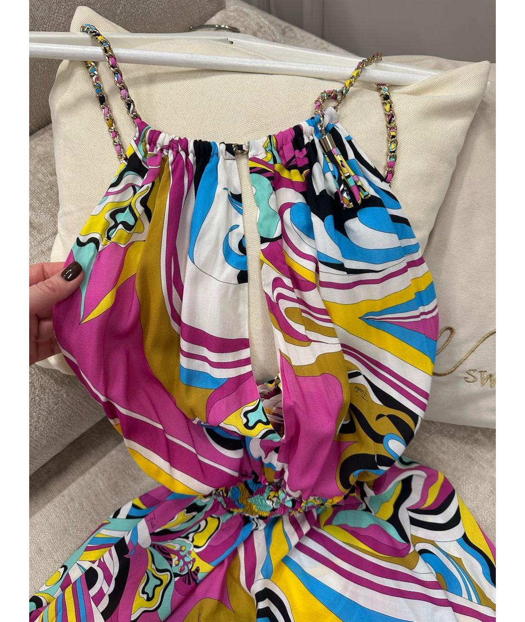 EMILIO PUCCI Мульти коктейльное платье, фото 4