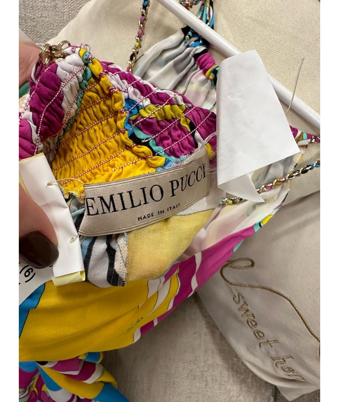 EMILIO PUCCI Мульти коктейльное платье, фото 6