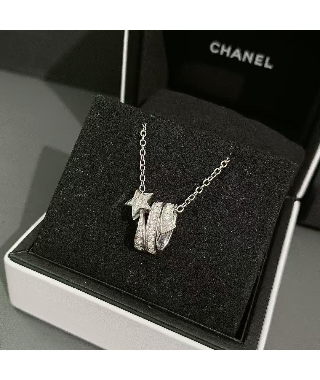 CHANEL Серебряное колье из белого золота, фото 6