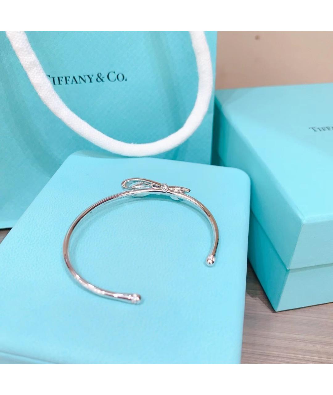 TIFFANY&CO Серебрянный браслет из белого золота, фото 3