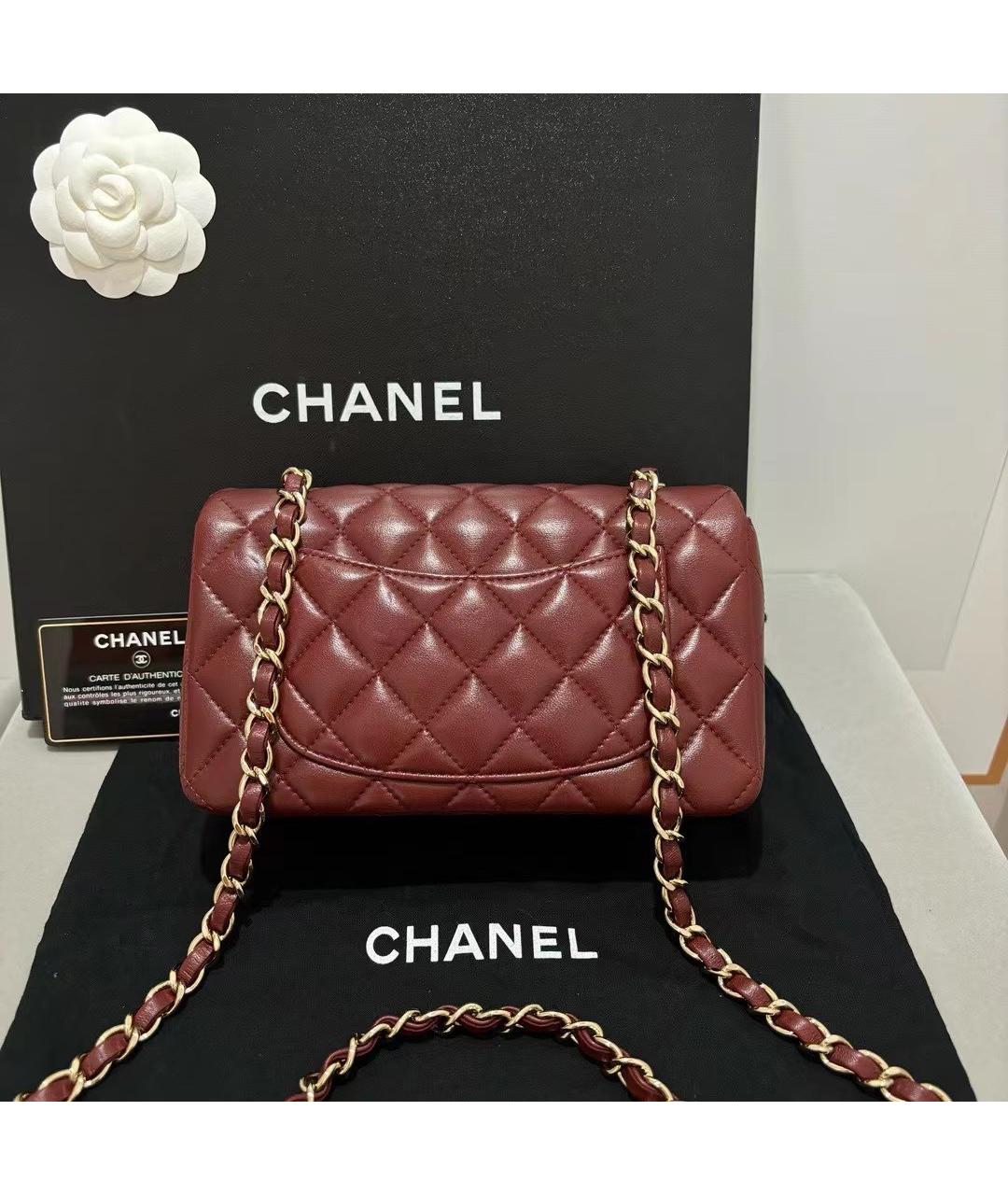 CHANEL Коричневая кожаная сумка через плечо, фото 2