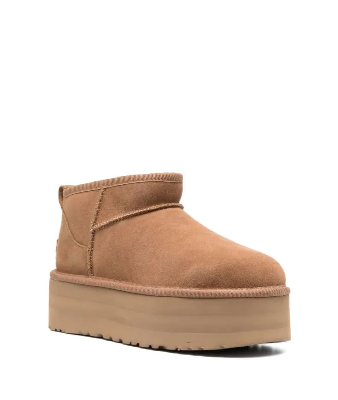 UGG AUSTRALIA Коричневые замшевые ботинки, фото 2