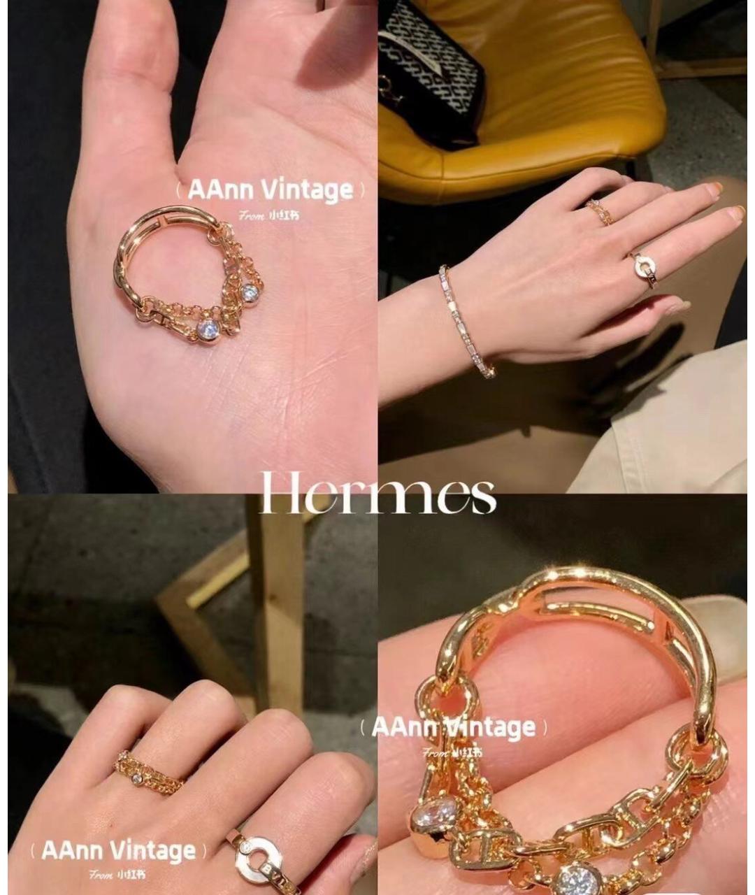 HERMES Золотое кольцо из розового золота, фото 8