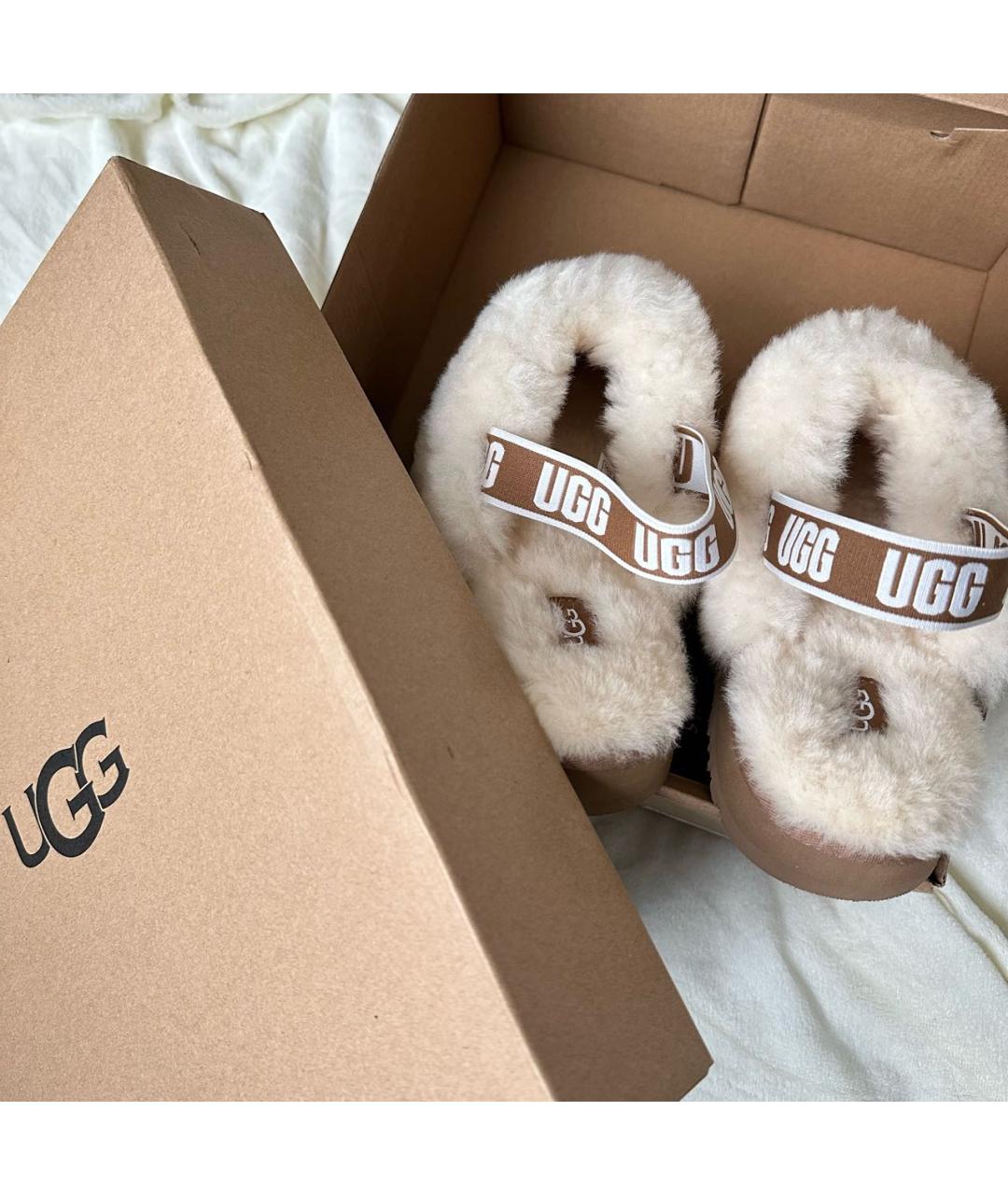 UGG AUSTRALIA Коричневые кожаные ботинки, фото 4