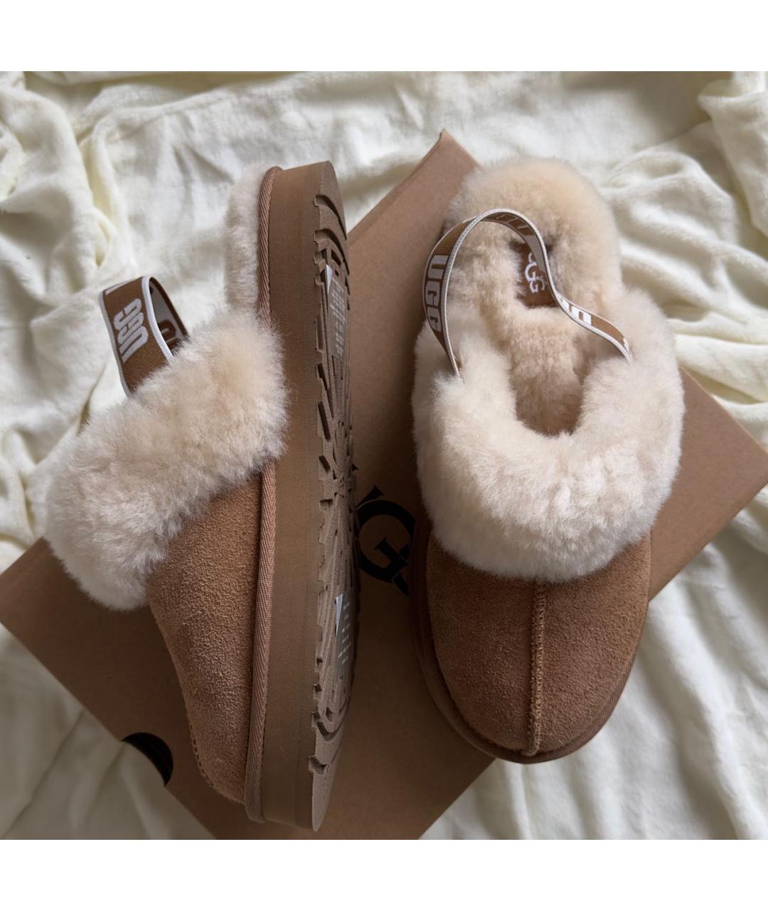 UGG AUSTRALIA Коричневые кожаные ботинки, фото 5