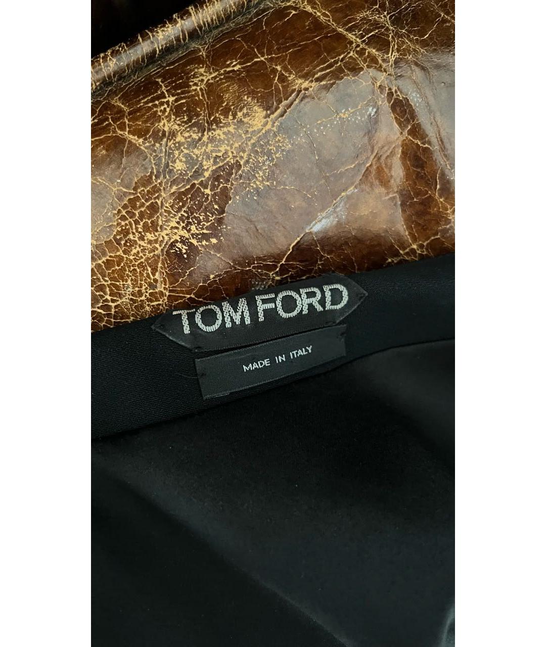 TOM FORD Черное вискозное вечернее платье, фото 3