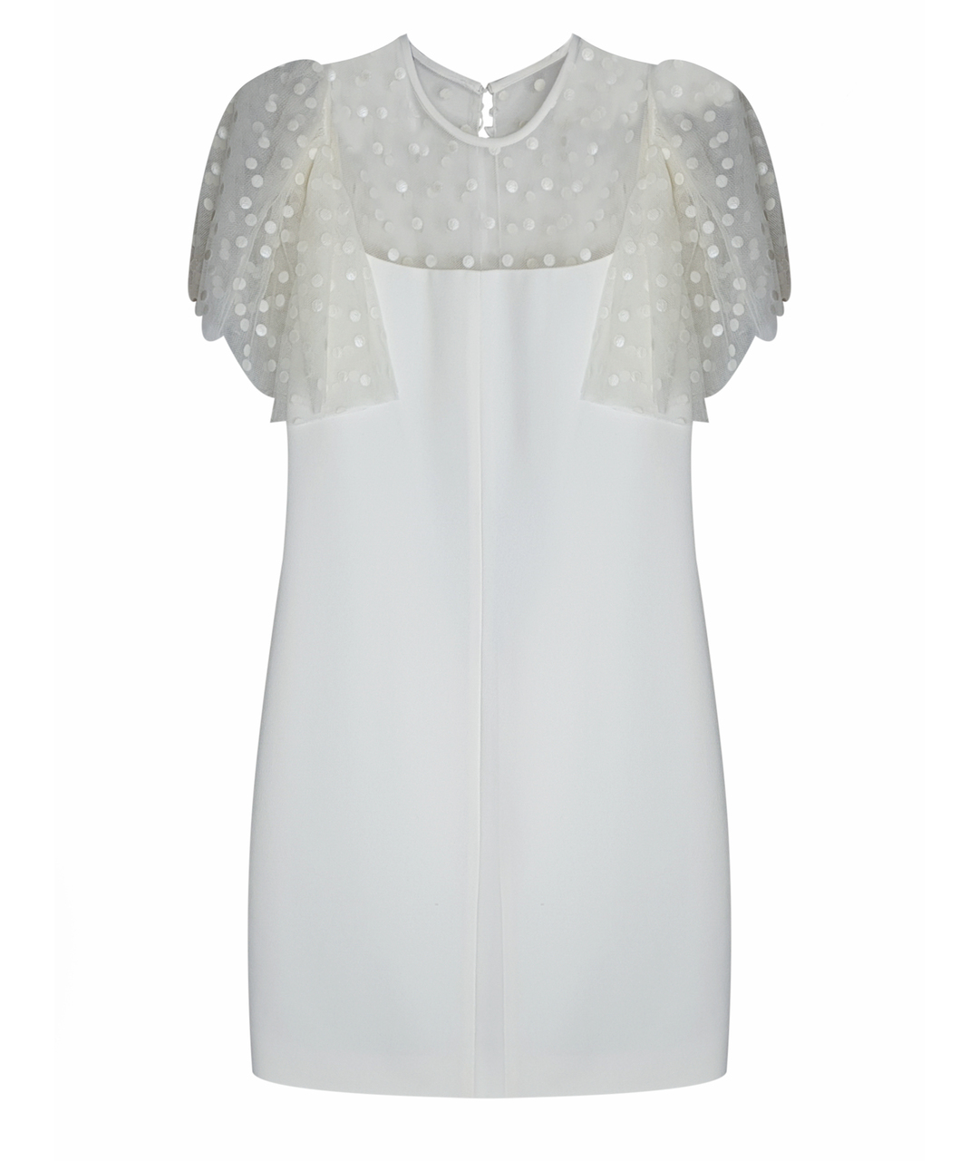 SAINT LAURENT Белое ацетатное коктейльное платье, фото 1