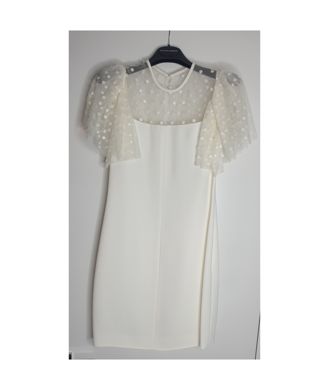 SAINT LAURENT Белое ацетатное коктейльное платье, фото 6