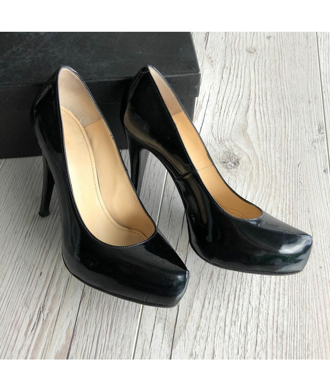 NANDO MUZI Черные туфли из лакированной кожи, фото 3