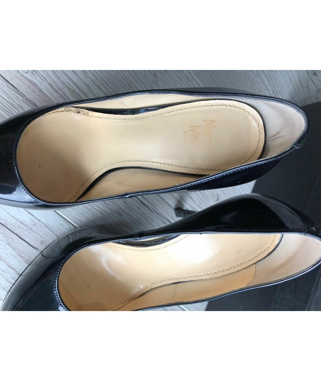 NANDO MUZI Черные туфли из лакированной кожи, фото 4