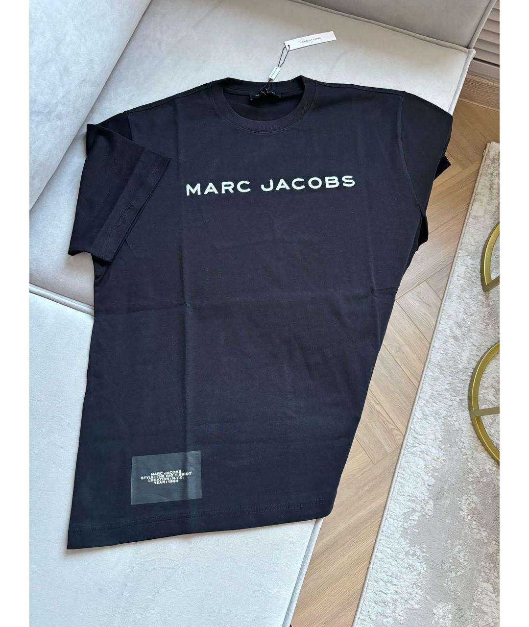 MARC BY MARC JACOBS Черная хлопковая футболка, фото 2