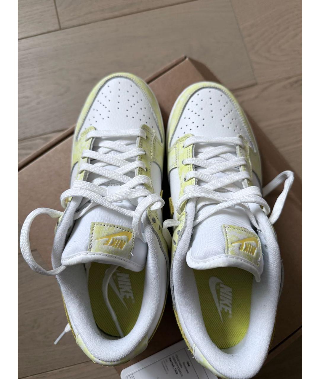 NIKE Желтые кожаные кроссовки, фото 3