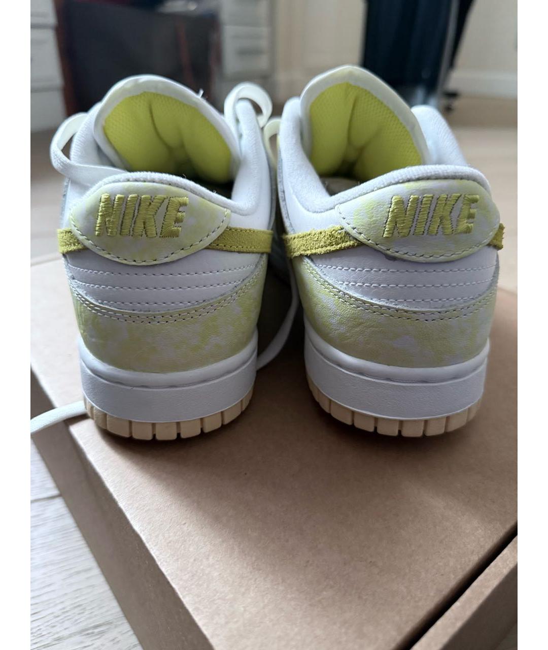 NIKE Желтые кожаные кроссовки, фото 4