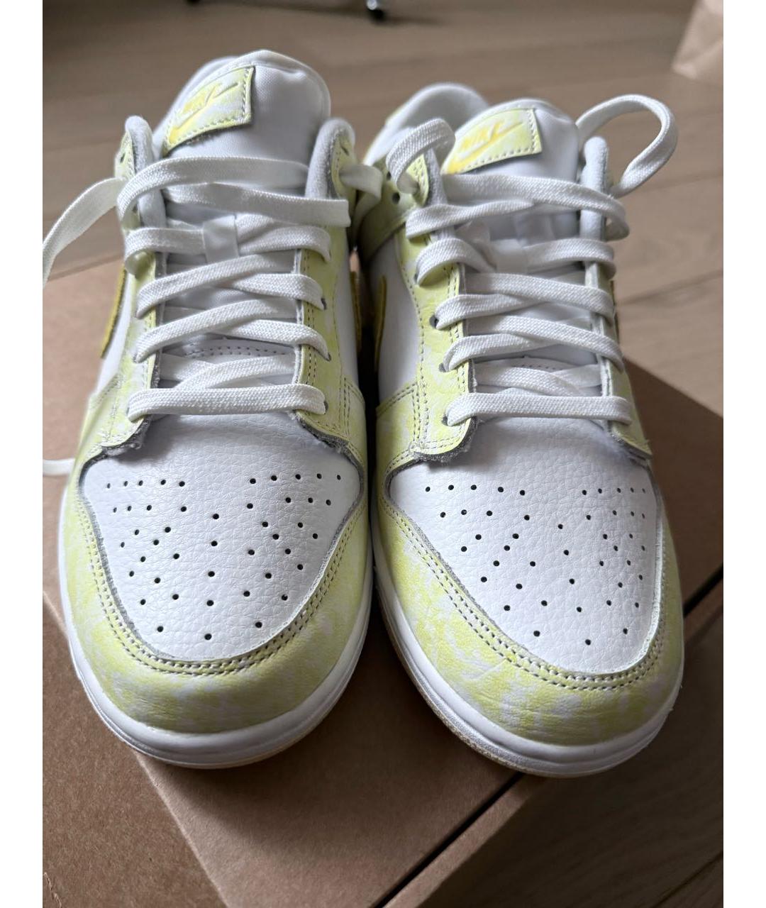 NIKE Желтые кожаные кроссовки, фото 2