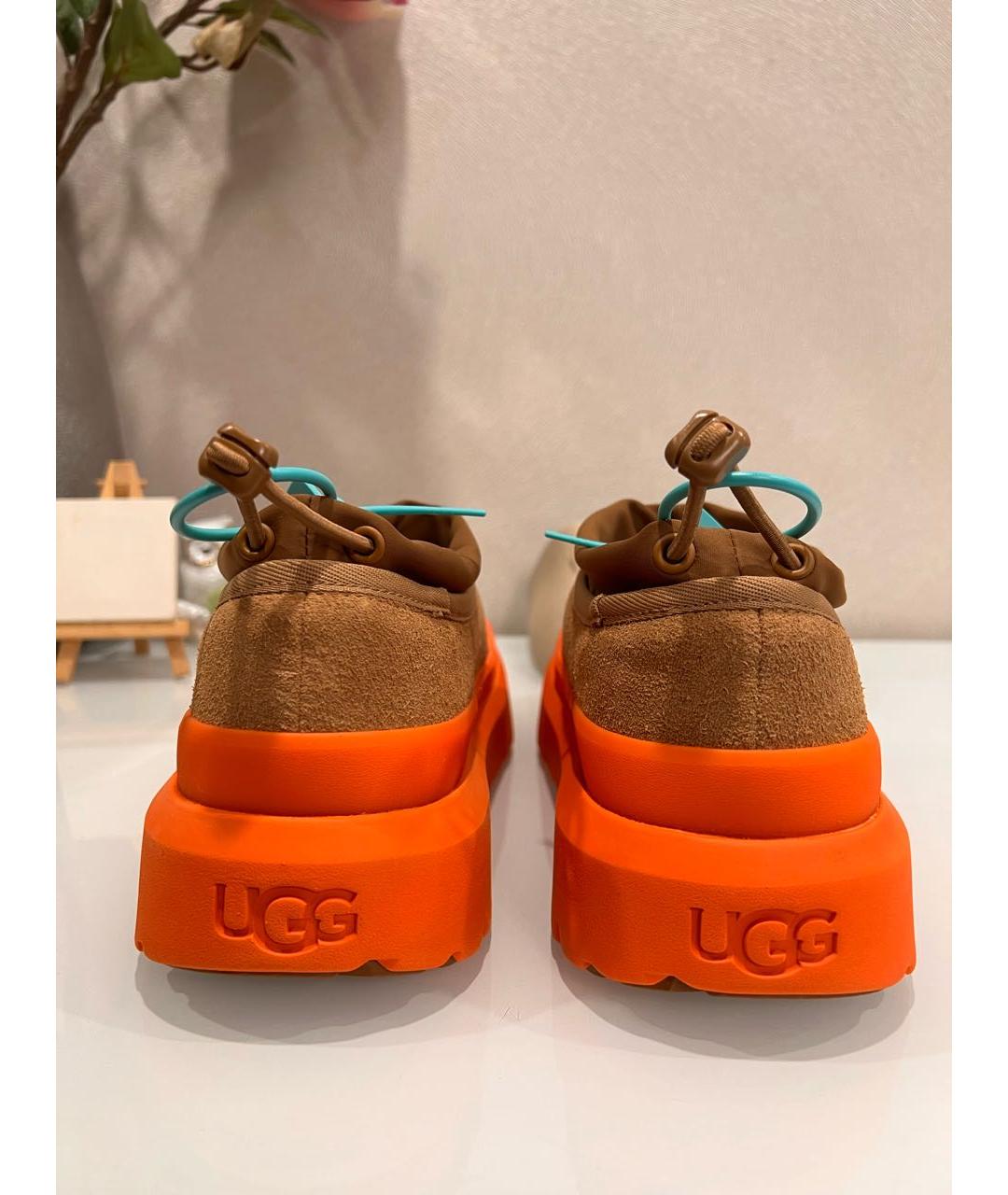 UGG AUSTRALIA Коричневые замшевые полусапоги, фото 4