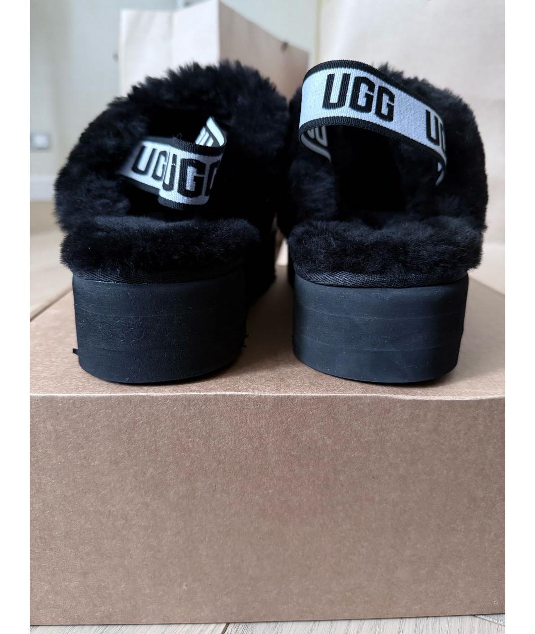 UGG AUSTRALIA Черные мюли, фото 4