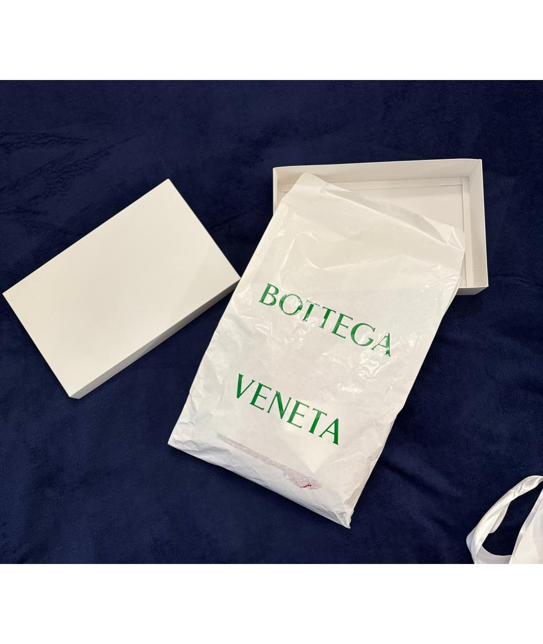 BOTTEGA VENETA Красный шерстяной шарф, фото 5