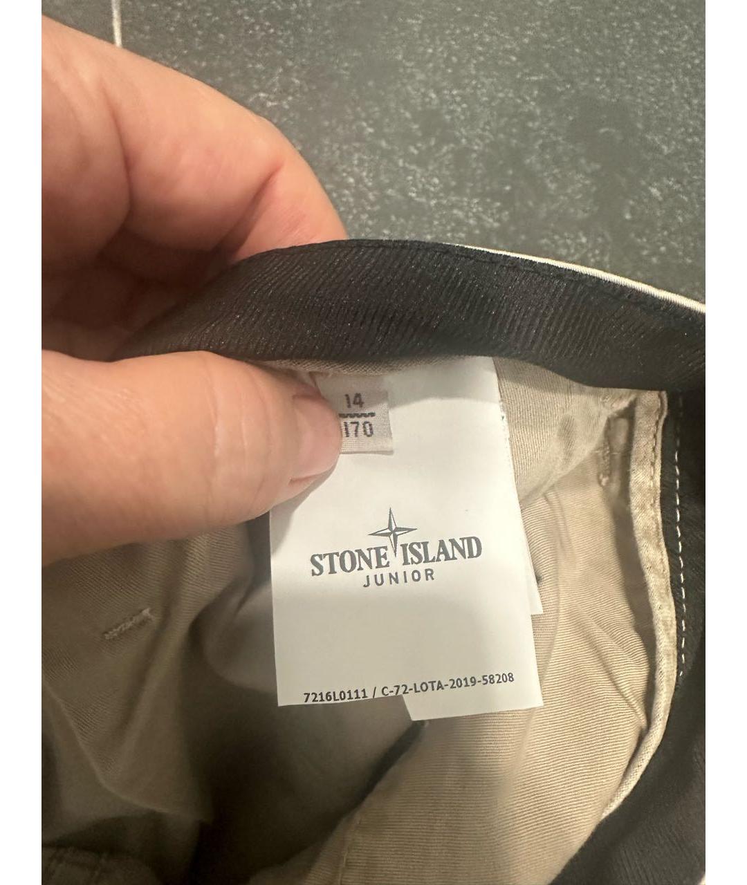 STONE ISLAND Бежевые хлопковые детские шорты, фото 3