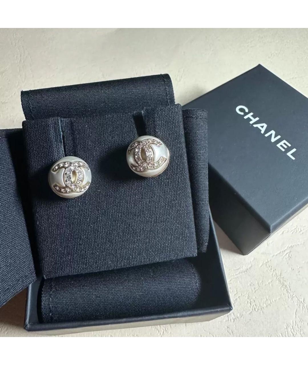 CHANEL Золотые серьги, фото 2