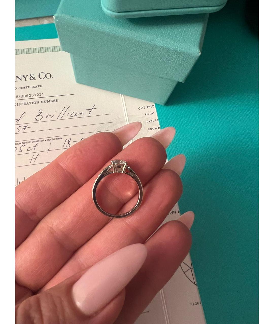 TIFFANY&CO Белое кольцо из белого золота, фото 4