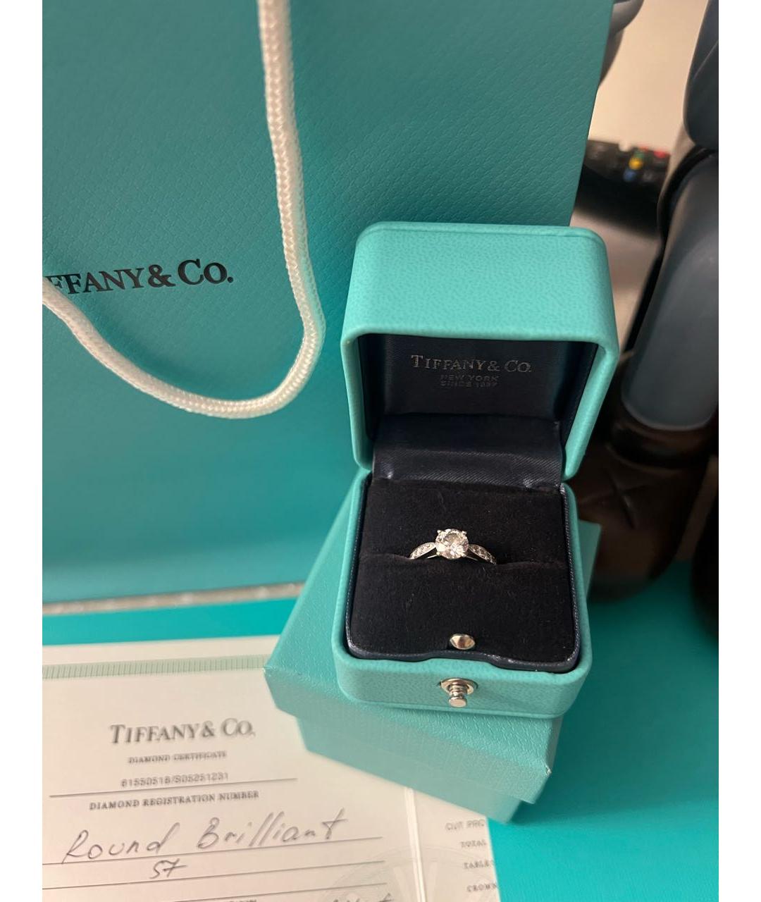 TIFFANY&CO Белое кольцо из белого золота, фото 6