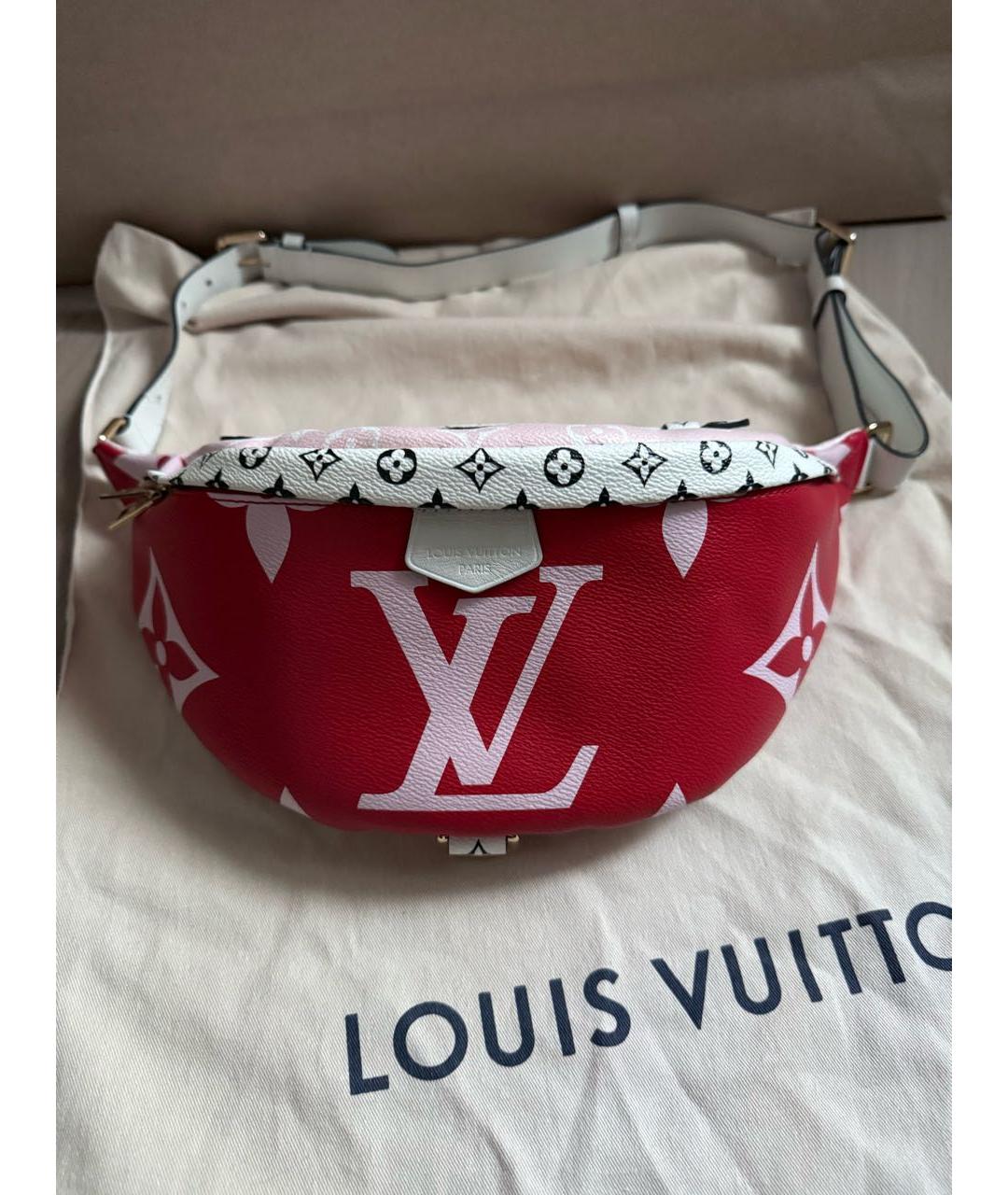 LOUIS VUITTON Кожаная поясная сумка, фото 5