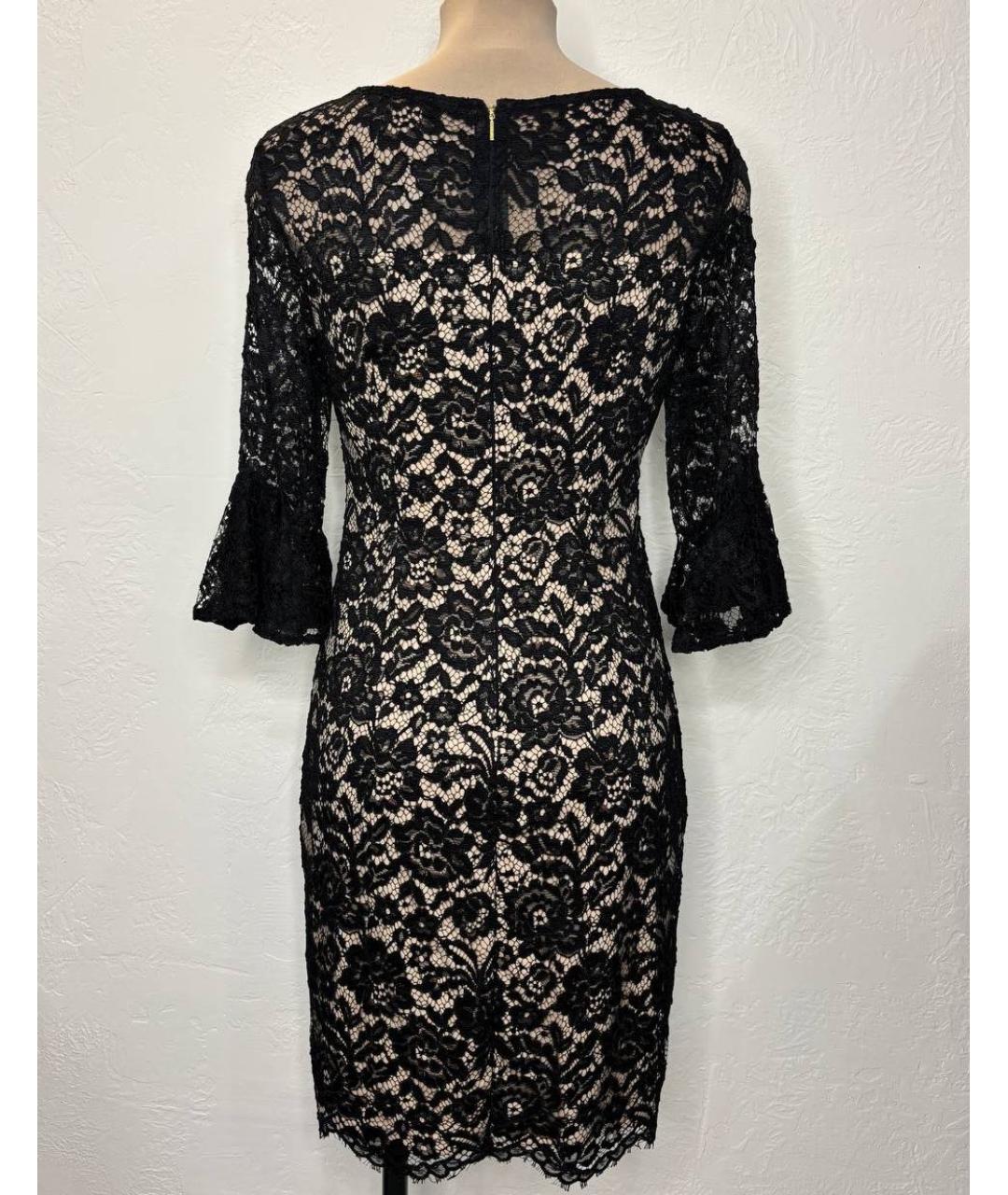 DKNY Черное синтетическое коктейльное платье, фото 5