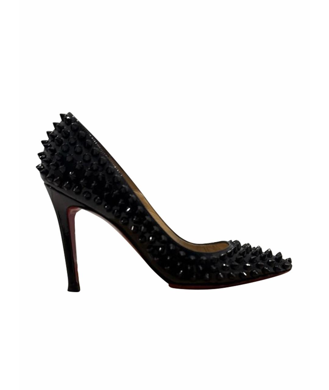 CHRISTIAN LOUBOUTIN Черные туфли из лакированной кожи, фото 1