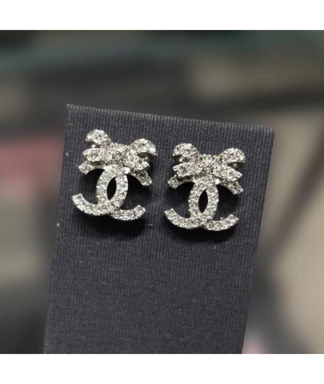 CHANEL Серебряные серьги, фото 2