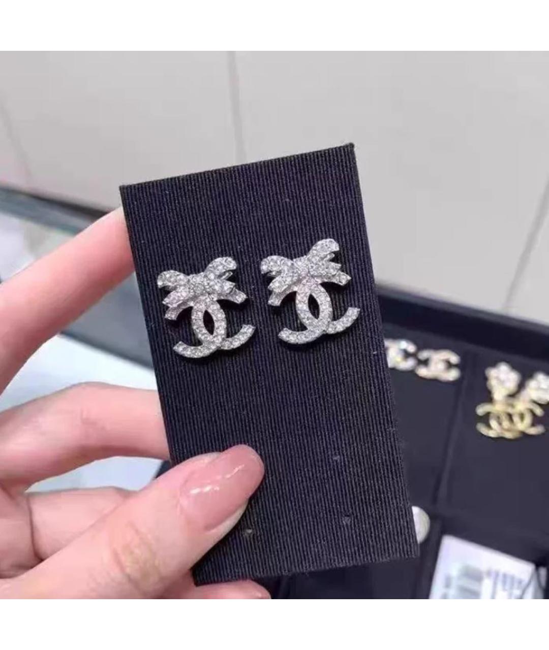 CHANEL Серебряные серьги, фото 3