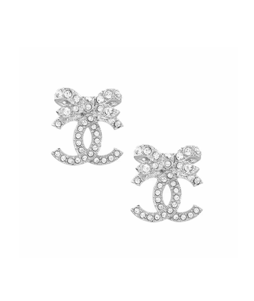 CHANEL Серебряные серьги, фото 1