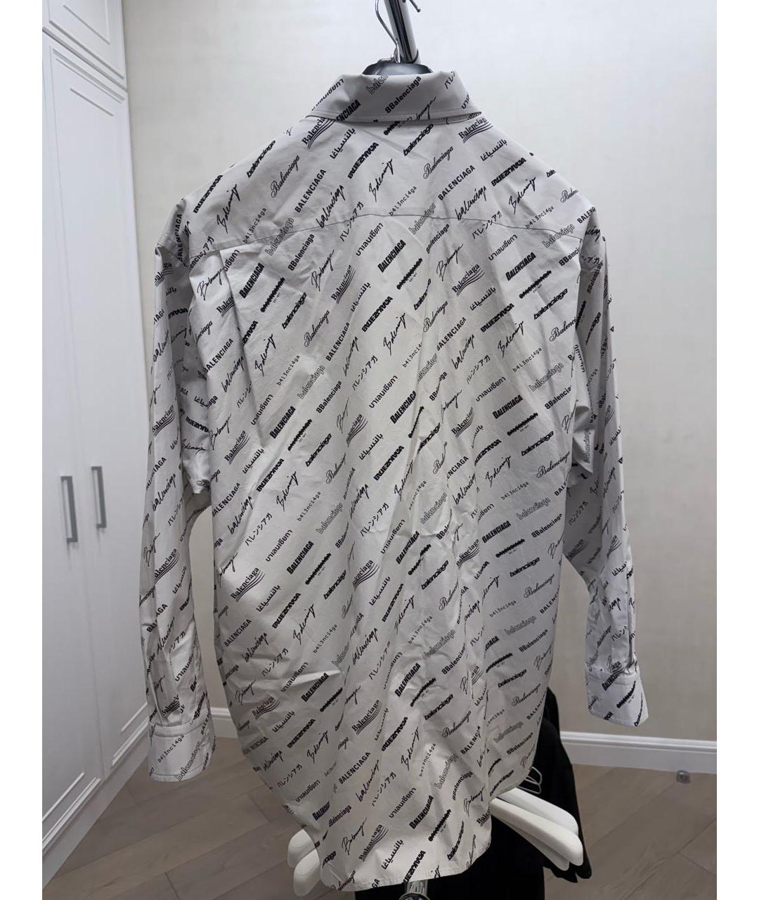BALENCIAGA Белая вискозная рубашка, фото 2