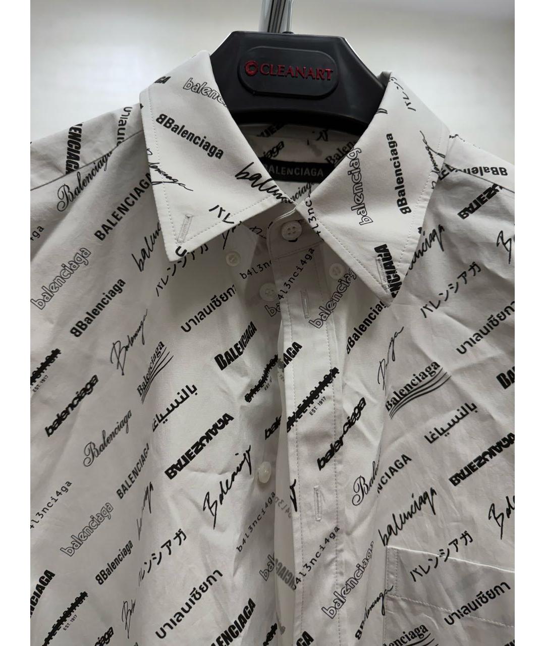 BALENCIAGA Белая вискозная рубашка, фото 3