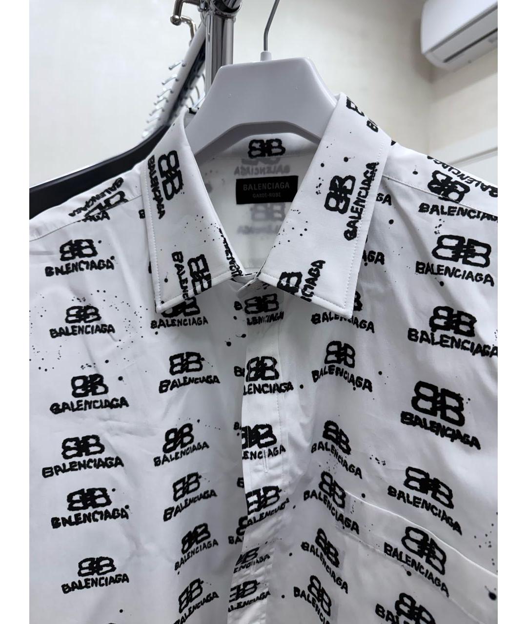 BALENCIAGA Белая вискозная рубашка, фото 3