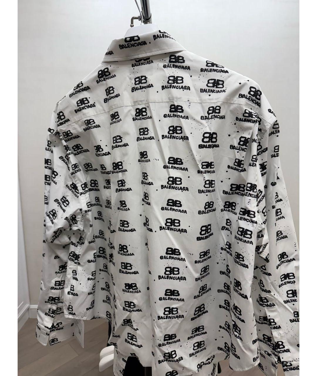 BALENCIAGA Белая вискозная рубашка, фото 2