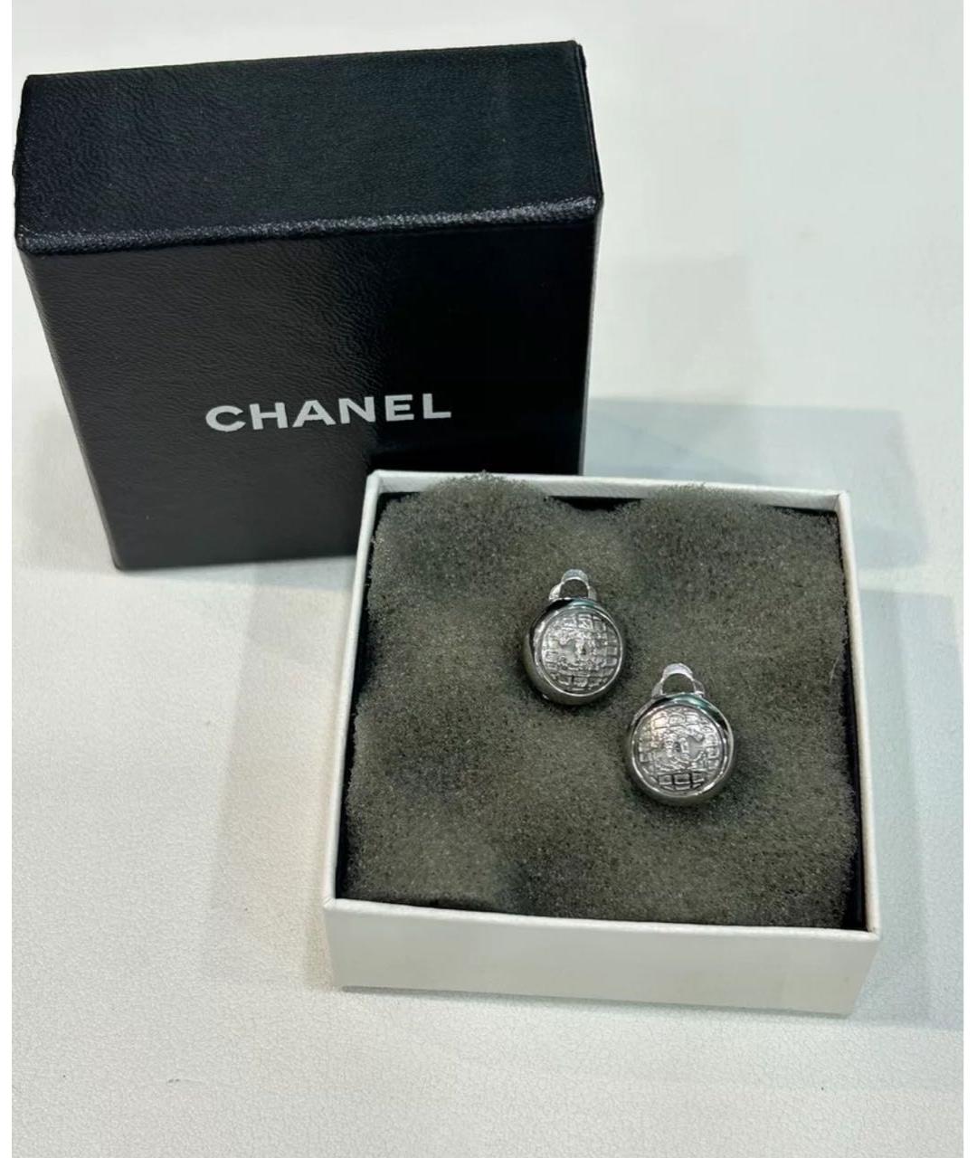 CHANEL Серебряные клипсы, фото 4