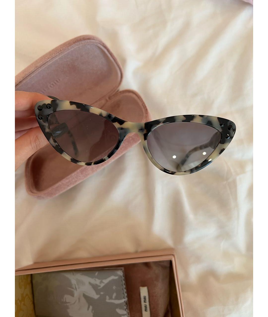 MIU MIU Пластиковые солнцезащитные очки, фото 6