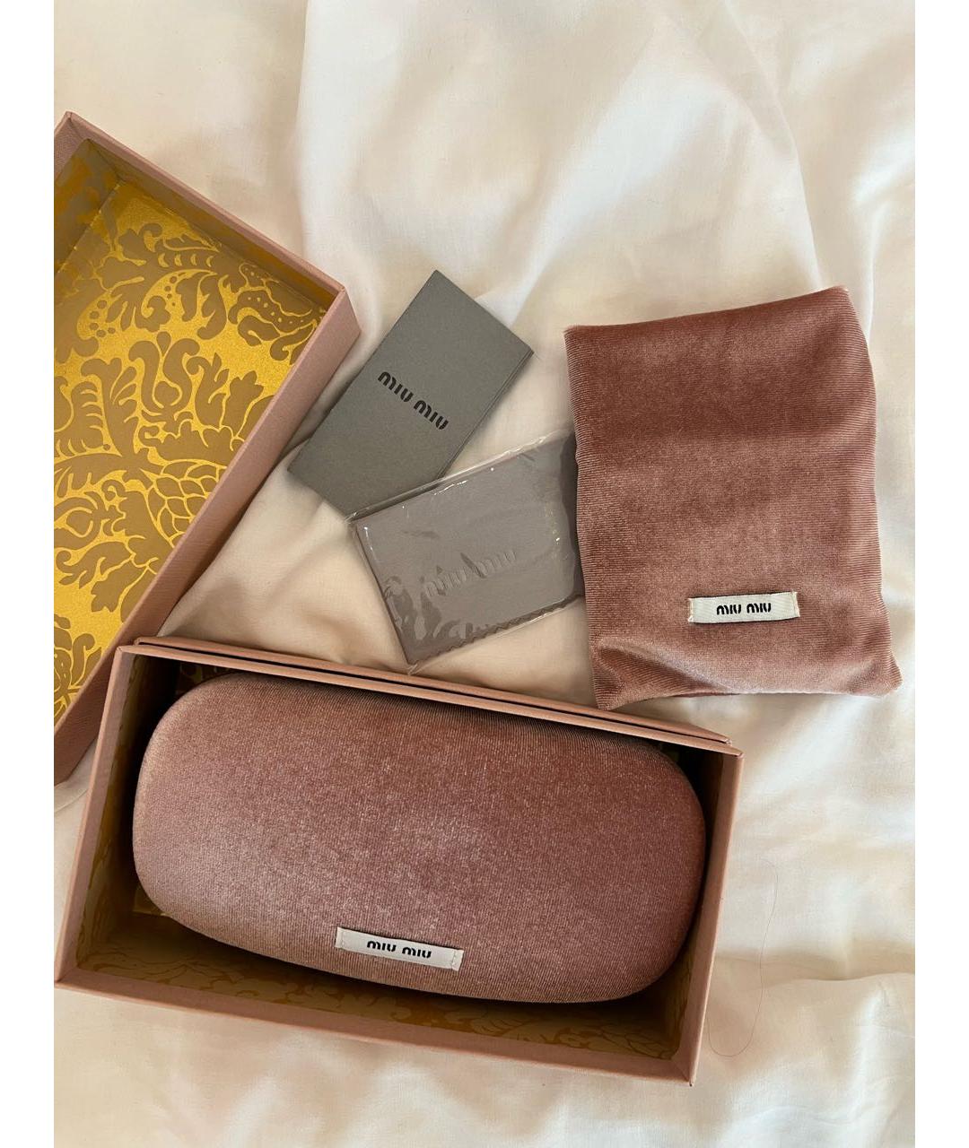 MIU MIU Пластиковые солнцезащитные очки, фото 4