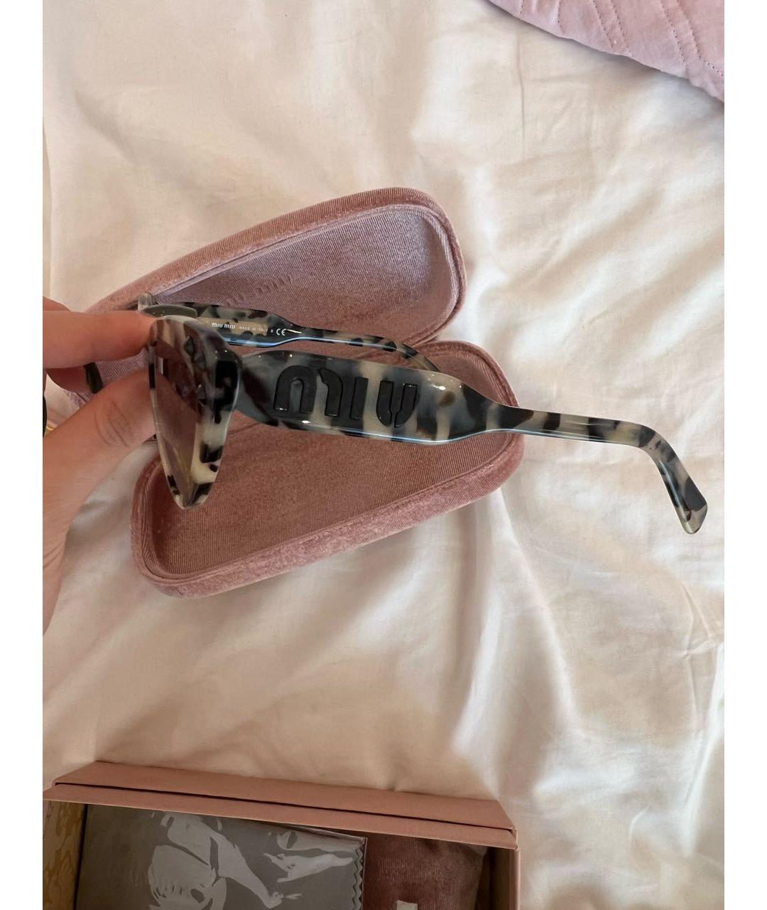 MIU MIU Пластиковые солнцезащитные очки, фото 2