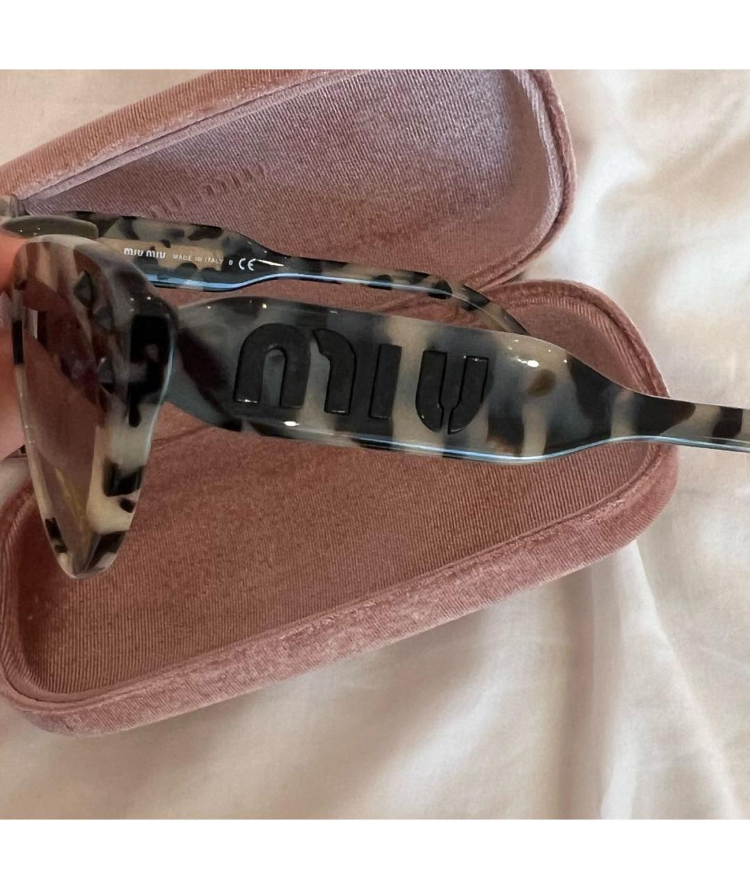 MIU MIU Пластиковые солнцезащитные очки, фото 3