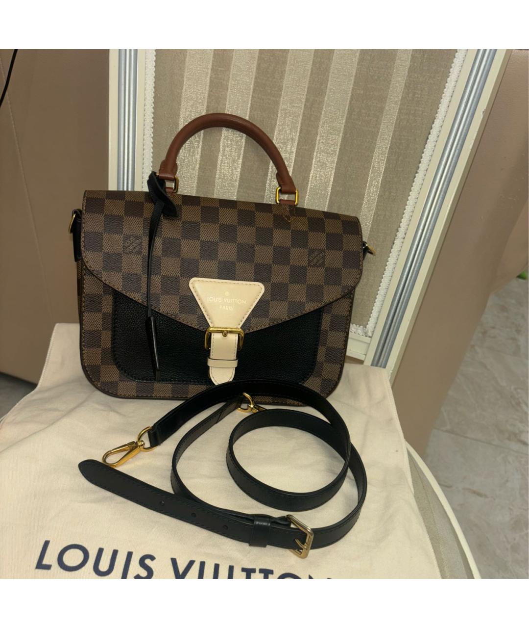 LOUIS VUITTON Коричневая сумка через плечо, фото 5