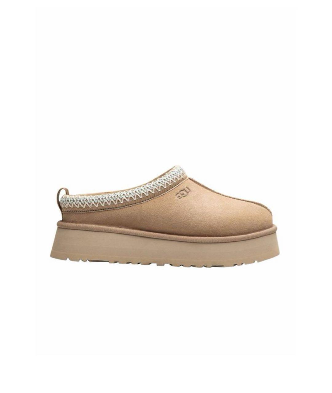 UGG AUSTRALIA Бежевые замшевые мюли, фото 1