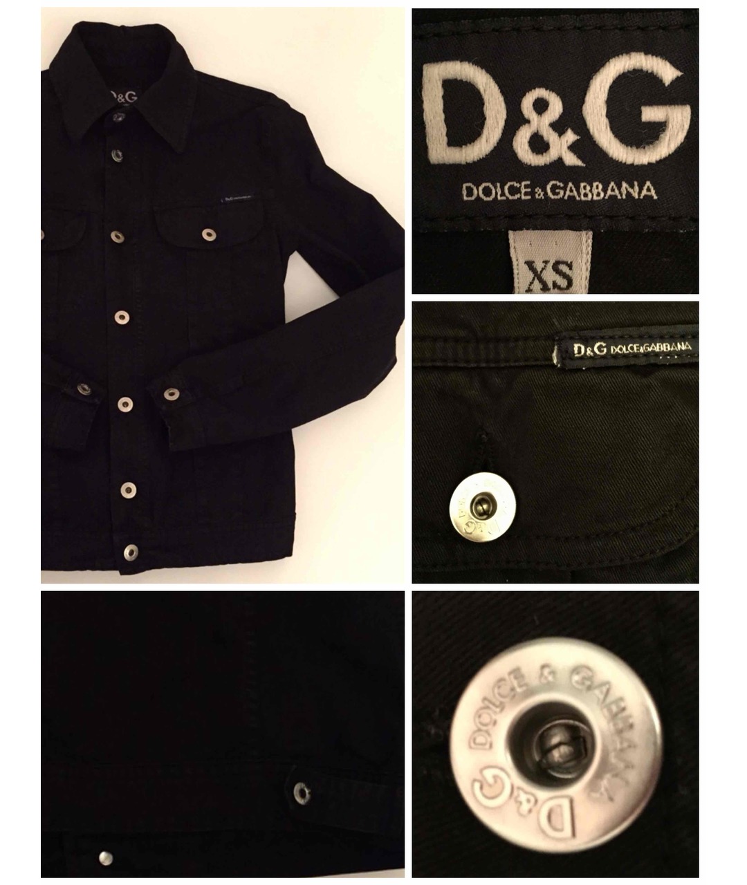 DOLCE&GABBANA Черная хлопковая куртка, фото 4